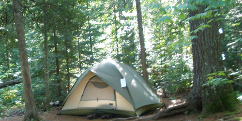 backcountry campsite