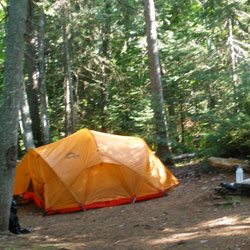 backcountry campsite